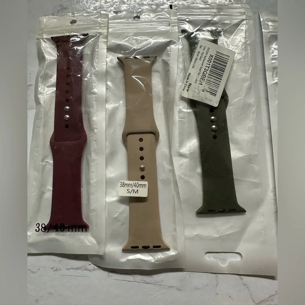 Apple Watch Band Collection - Red, Tan, Green, Leopard, Pink, Black